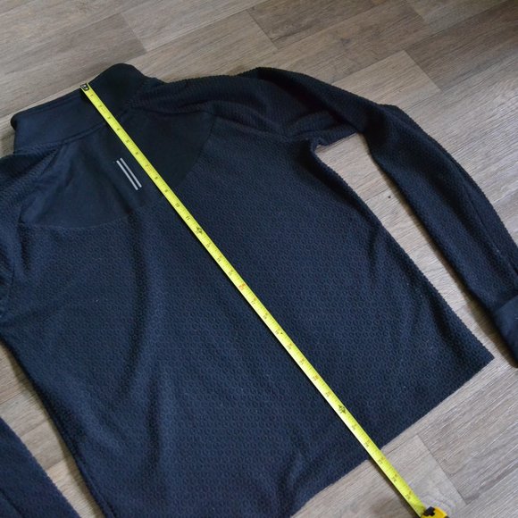 NWT Nike Therma Fleece Black Quarter Zip Running Pullover Women Size Medium - Picture 9 of 11